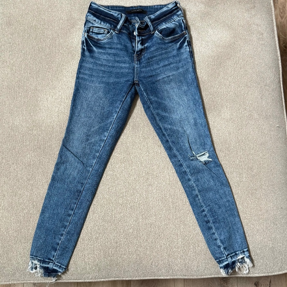 Flying monkey Mid-Rise Ankle Skinny Stretch Jean Size 22